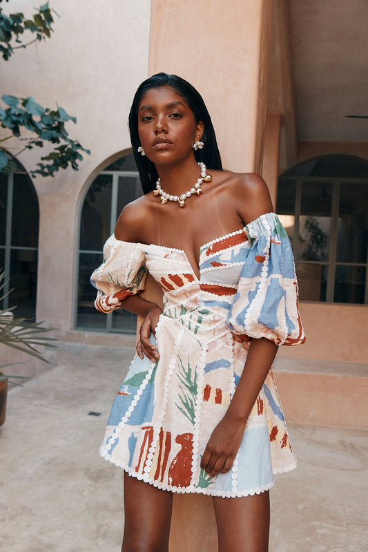 LUMIÈRE – ELEGANTE VESTIDO DE VERANO LARGO PARA LA NOCHE