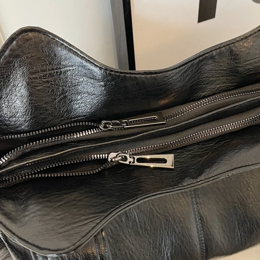 Uma - Bolso de Hombro de Gran Capacidad con Doble Cierre