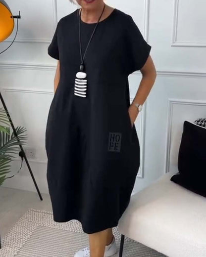 Zuzanna | Vestido de Verano Liviano con Cuello Redondo