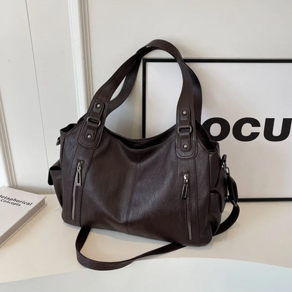 Uma - Bolso de Hombro de Gran Capacidad con Doble Cierre