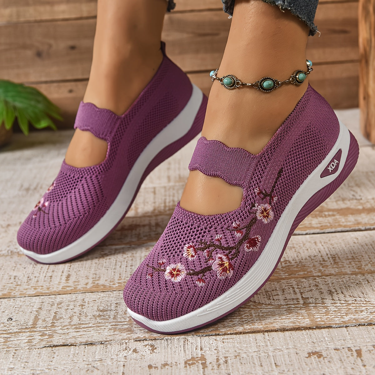 Gianna - Zapatillas Florales de Soporte