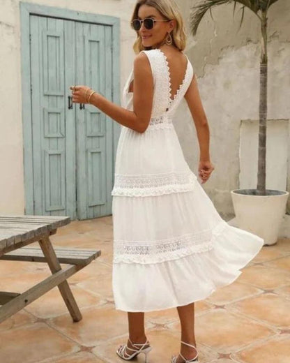LUCIA - VESTIDO DE ENCAGE EN V