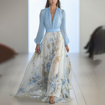 Fiorella | Vestido Maxi Elegante con Estampado Floral
