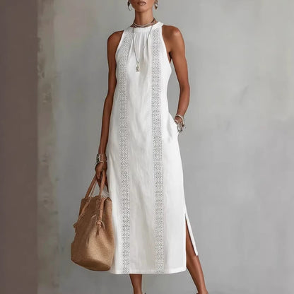 Robe Maxi Vittoria - Elegancia Atemporal y Bordado Artesanal