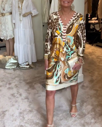 Mariane™ - Vestido de Impresión Vintage
