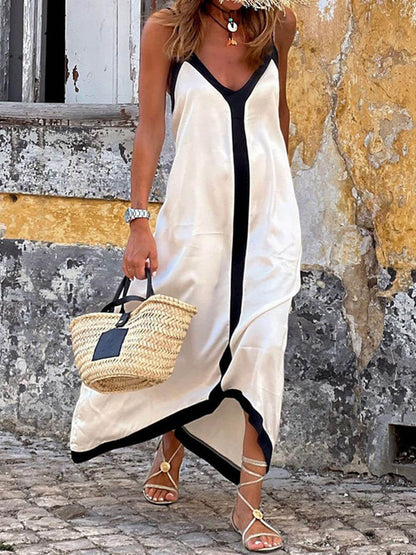 Maxine - Vestido Maxi Sin Mangas Suave