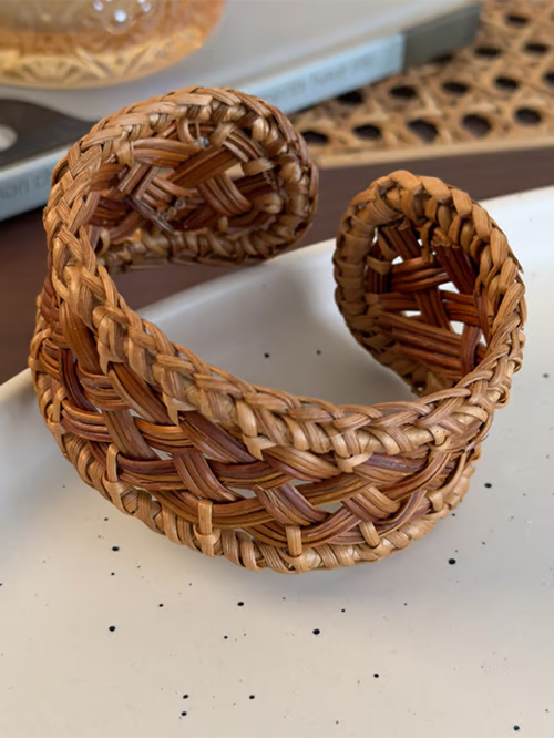 Pulsera de Ratán Trenzado