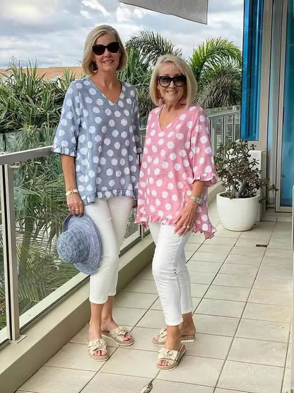 Lucienne – Blusa de V con Estilo