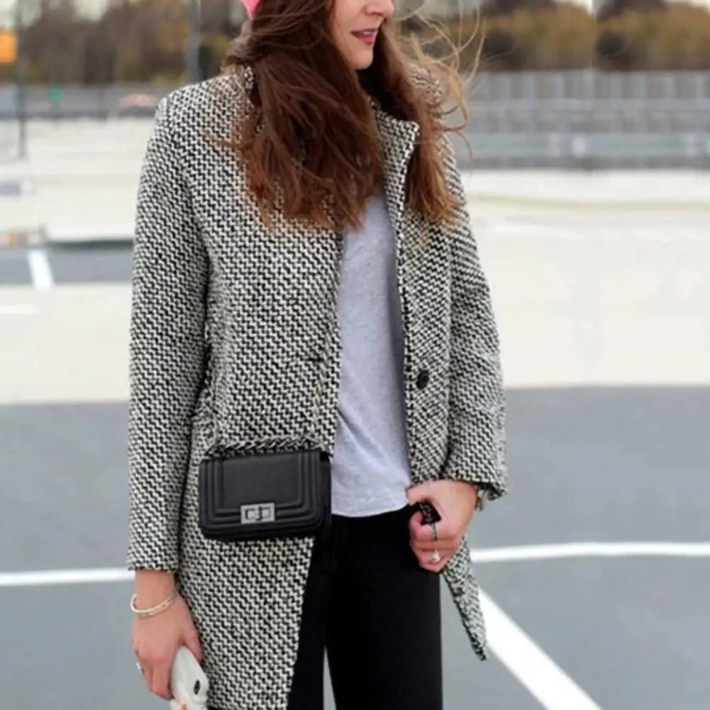 Evelyn - Abrigo de Lana Chic para Invierno