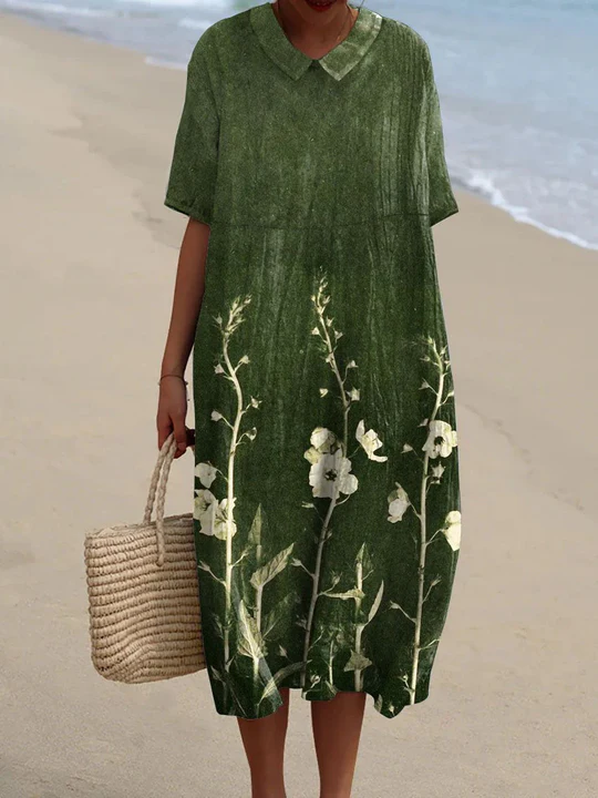 GABRIELA – VESTIDO INFORMAL CON TEMA FLORAL
