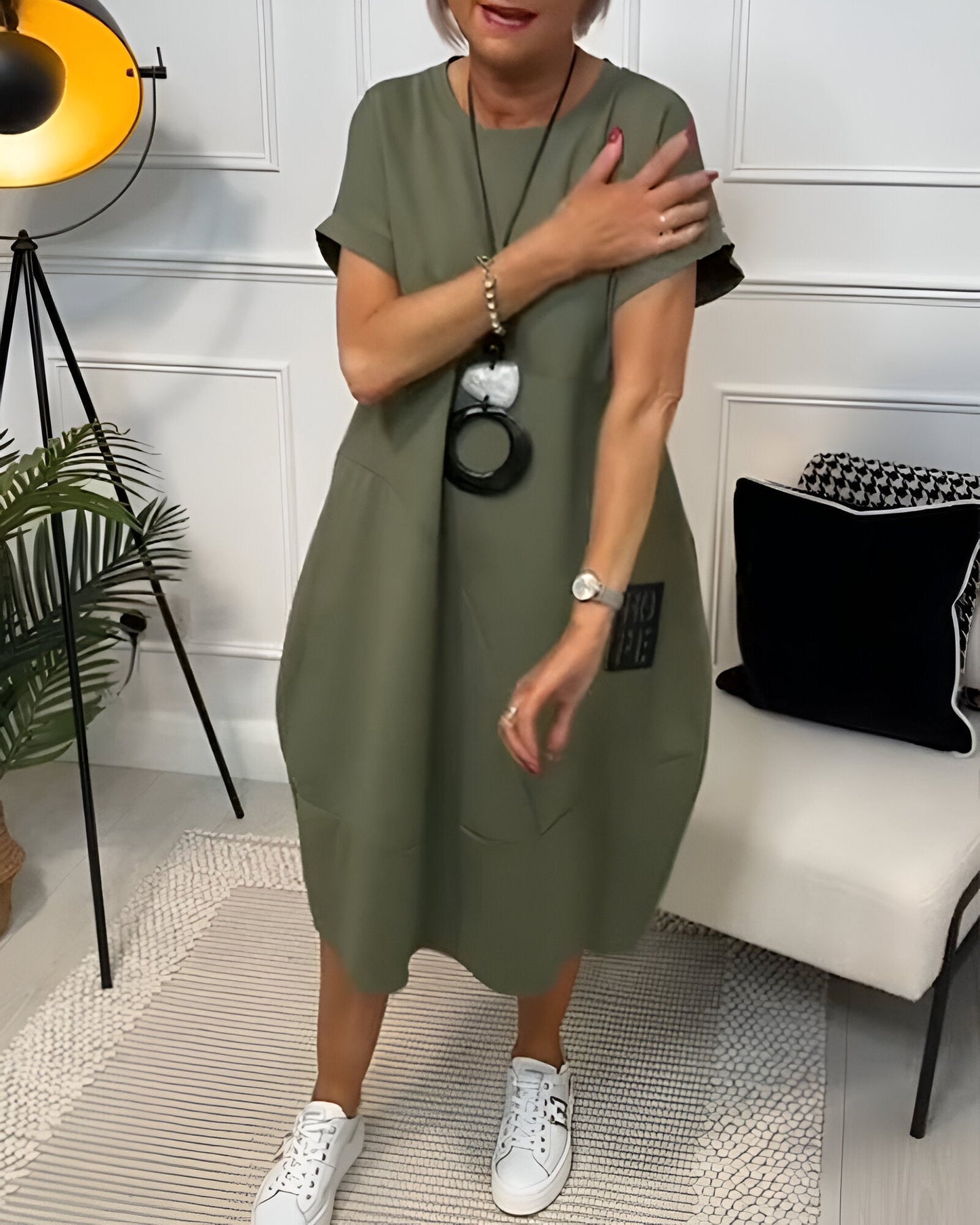 Bessie – Vestido Camisón Midi Confortable