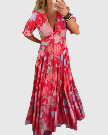 JULIANA – VESTIDO MAXI FLUIDO RADIANTE FLORES