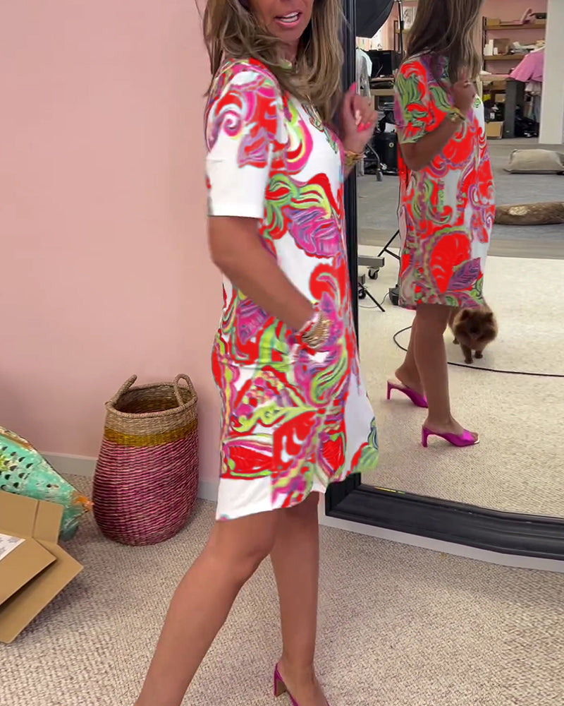 Vestido Ajustado Impreso