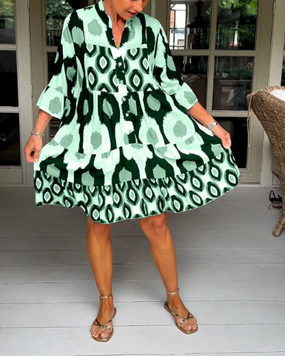 Talia - Vestido Midi Impreso