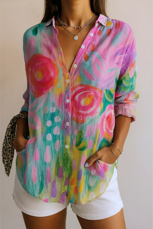 Astra | Blusa con Motivo Colorido