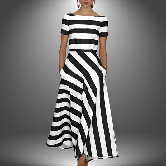 Vestido Largo a Rayas para Mujeres