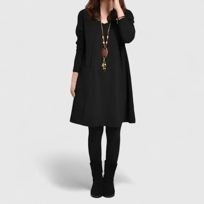 VICKY – VESTIDO A-LINE DE ELEGANCIA RELAJADA