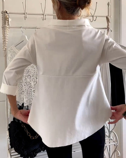 WIEBKE I BLUSA CÓMODA DE MANGA 3/4