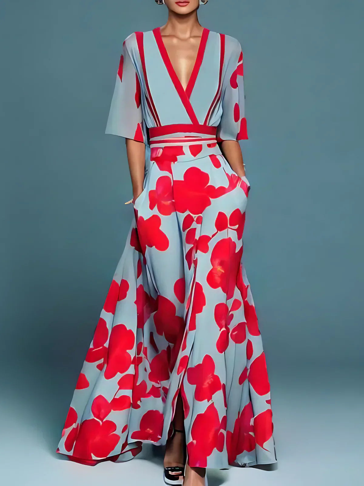 Kali - Vestido de diseño Milano con mangas