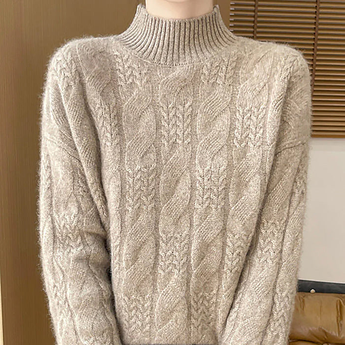 Maya | Suéter de toque suave para mujeres | Tejido elegante