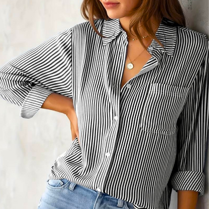 Blusa a Rayas Casual para Mujeres