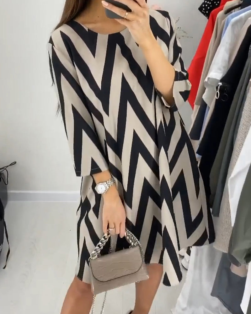 Lovenza - Vestido Midi Zigzag