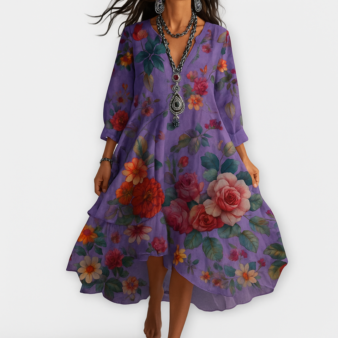 Soraya™ – Vestido Boho Fresco con un Corte que Favorece el Cuerpo