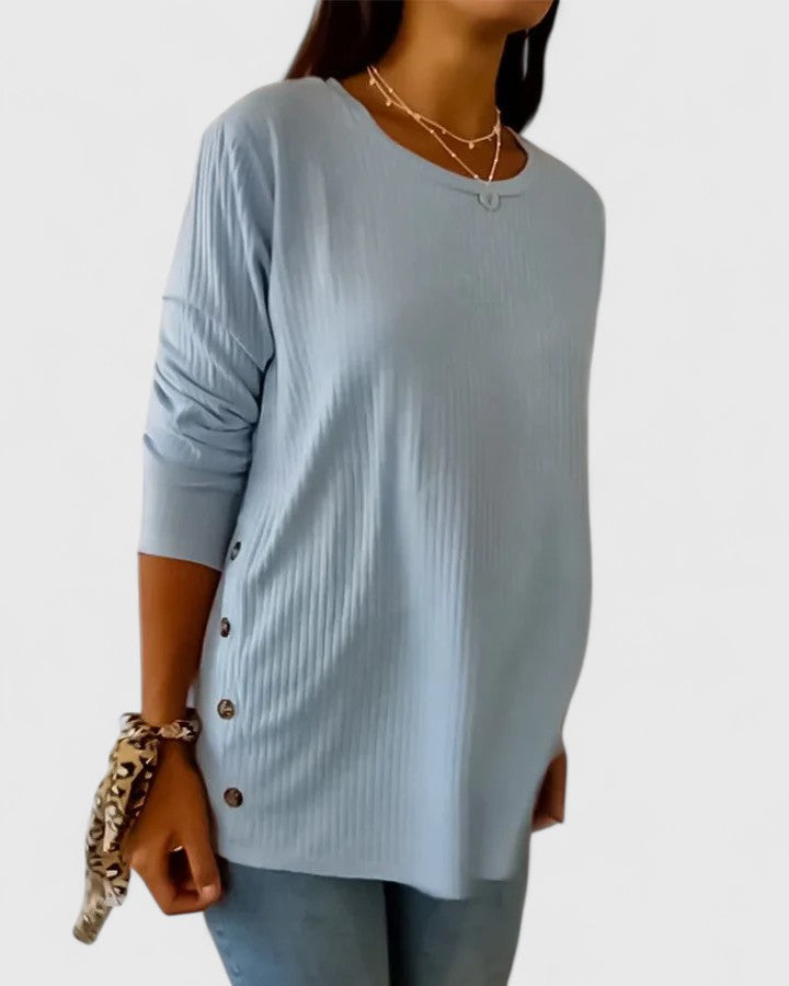 Megan™ | Top Elegante de Cuello Redondo