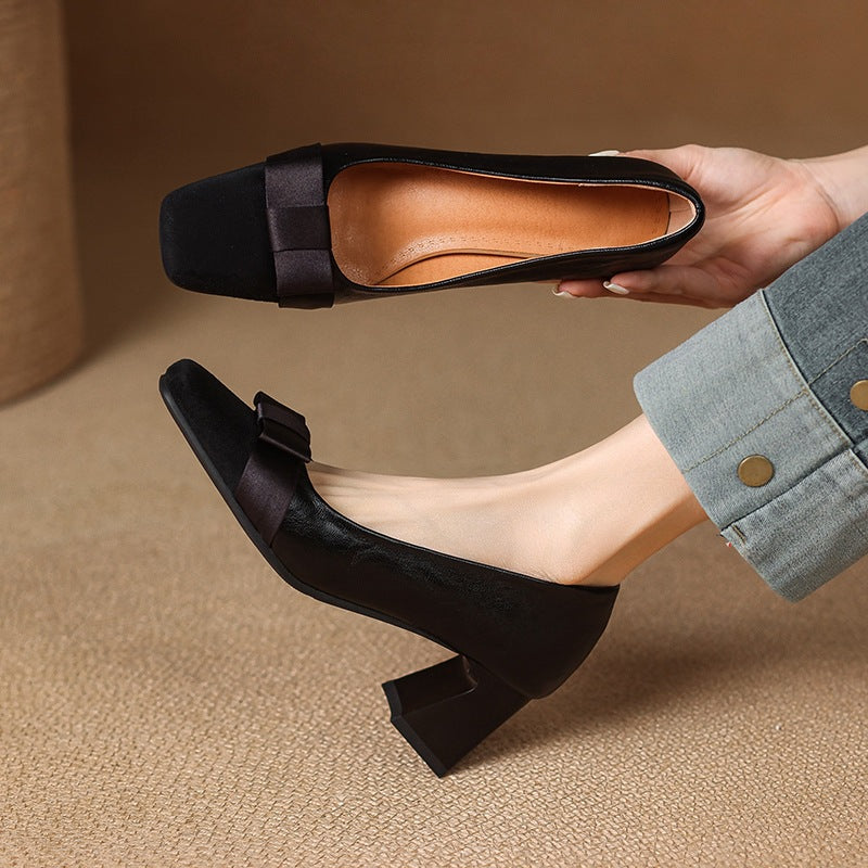 Tashia - Zapatos elegantes de tacón bloque para mujer