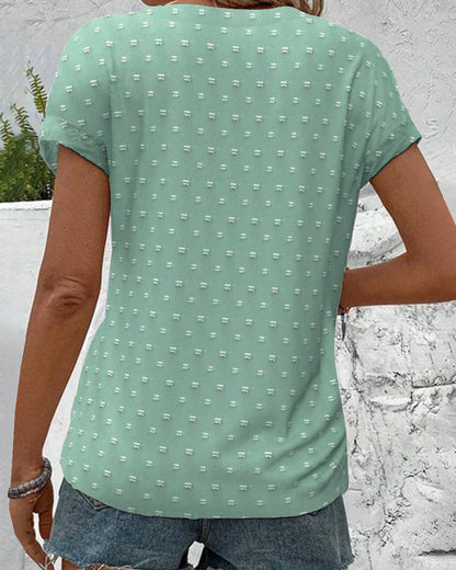 Amarys | Camisa de Cuello en V con Botones