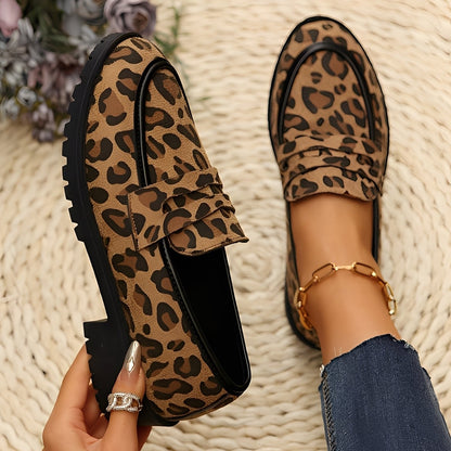 Camélia - Zapatos elegantes con estampado de leopardo para mujeres