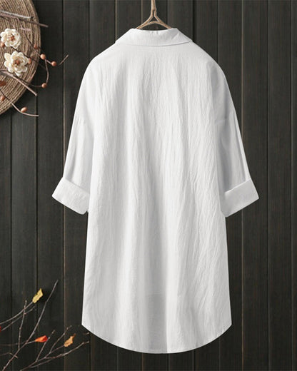Olivia™ | Blusa Suelta y Cómoda de Color Sólido