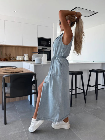Louisa | Vestido Maxi de Mezclilla