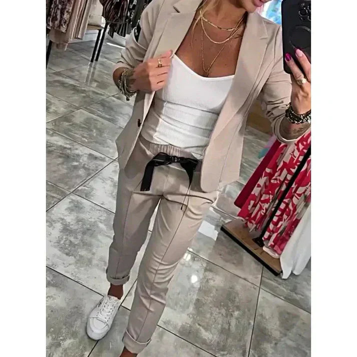 Ariane | Conjunto de Blazer y Pantalones Elegantes
