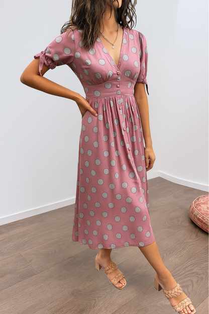 MAYA – VESTIDO MIDI POLKA SPOTLIGHT