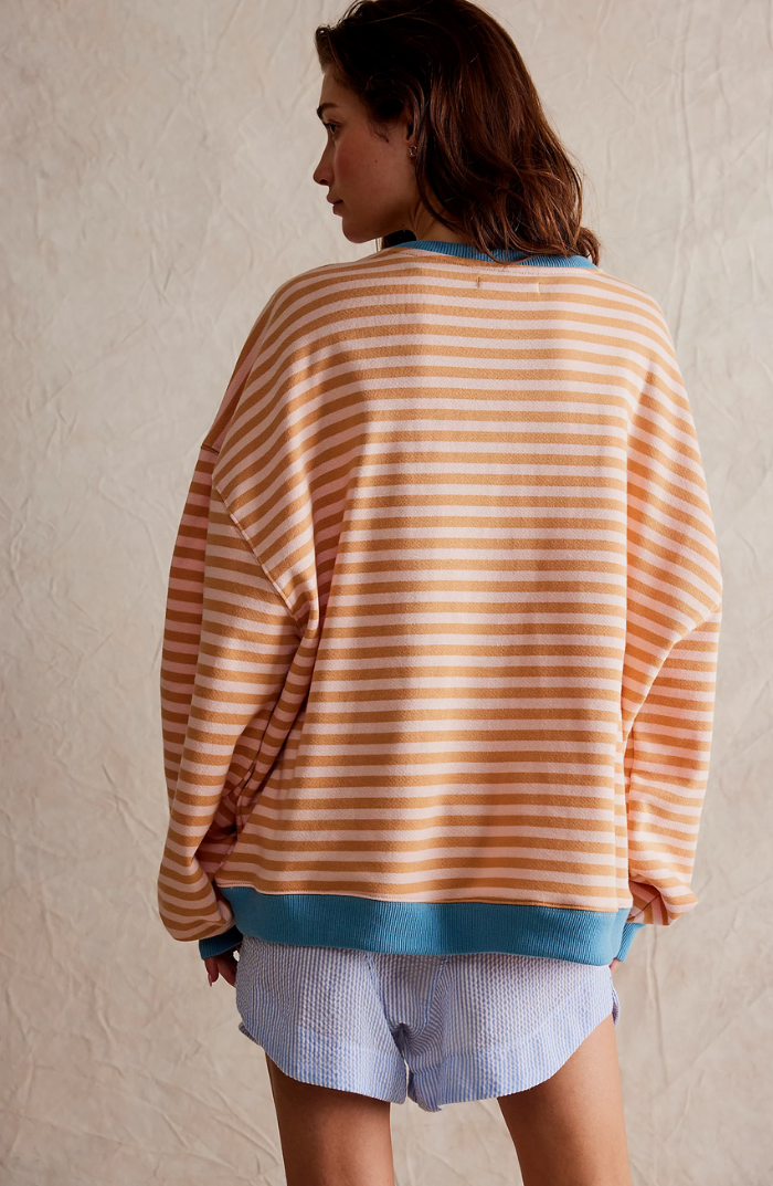 LINDA - SUÉTER OVERSIZED A RAYAS