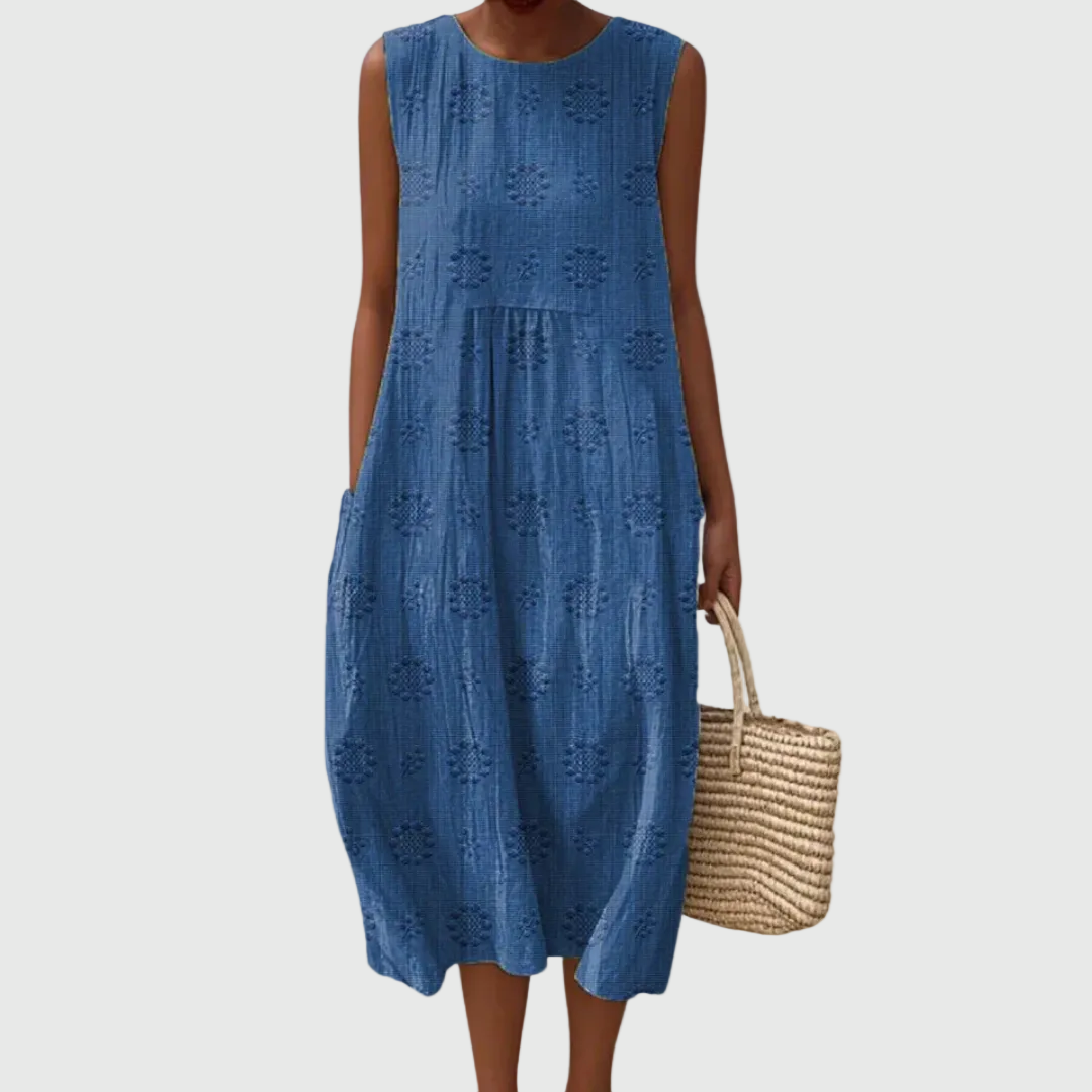 Teresa | Vestido Midi Sin Mangas Elegante
