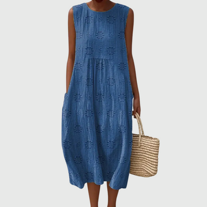 Teresa | Vestido Midi Sin Mangas Elegante