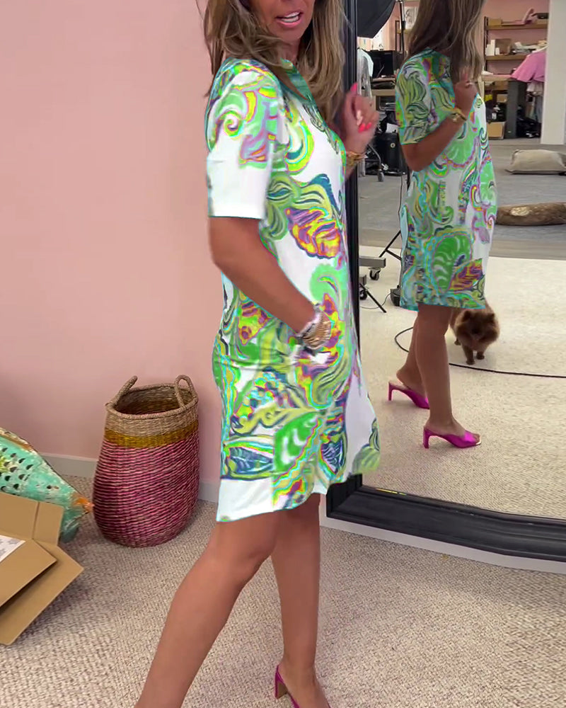 Vestido Ajustado Impreso