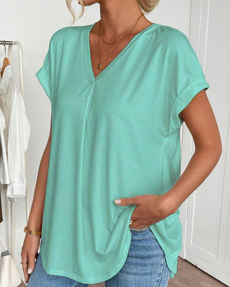 BLUSA CLÁSICA TRUDE DE MANGA CORTA