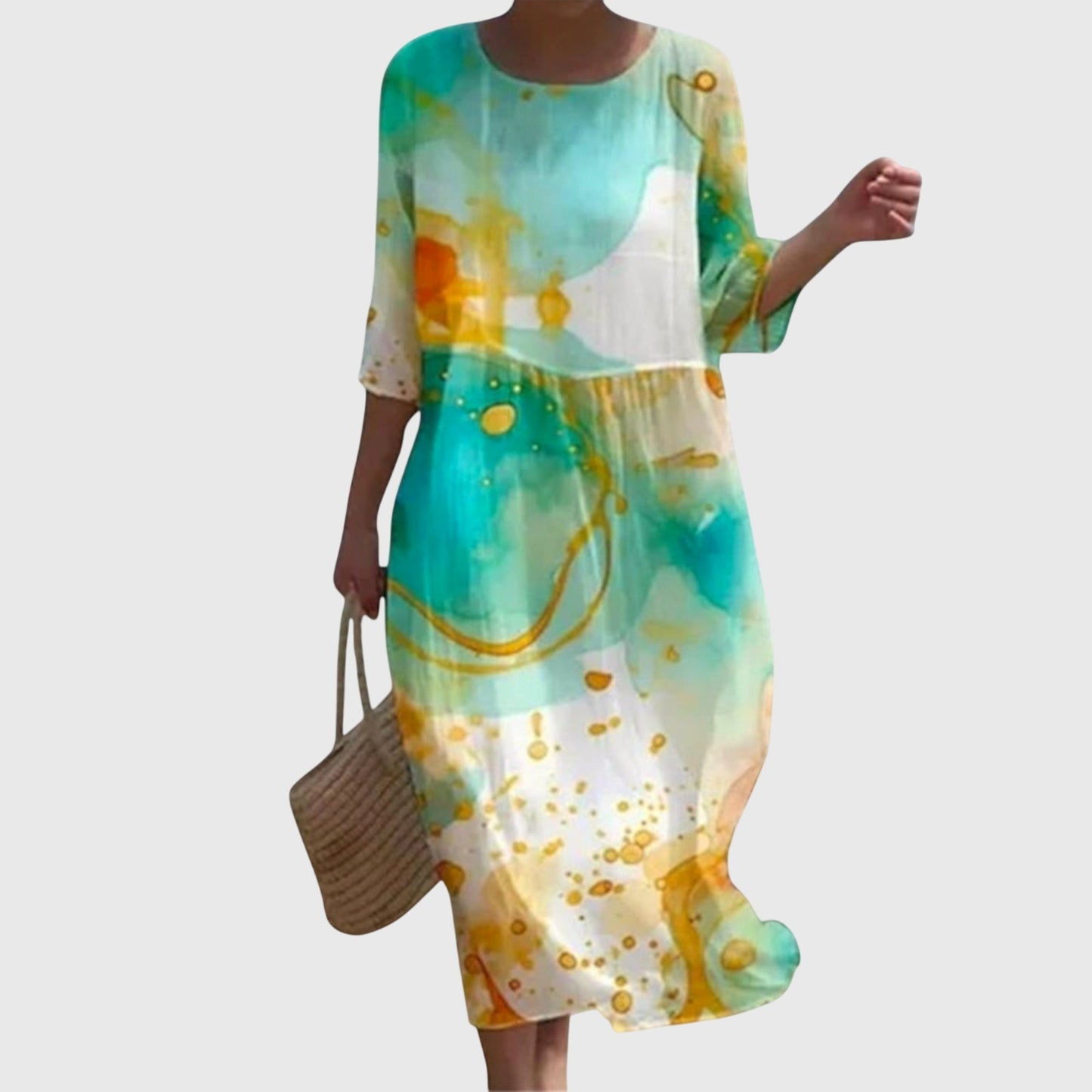 Hayley | Vestido Maxi Floral Elegante