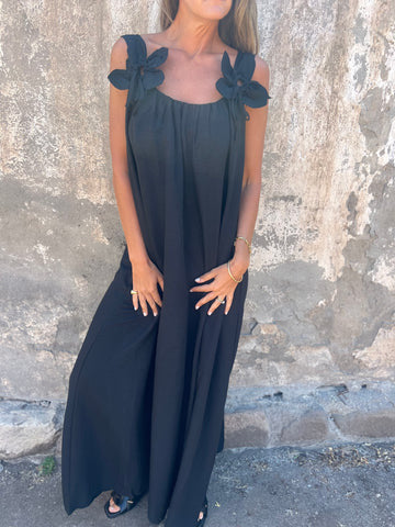 Vestido Floral Escote en U - Elegancia Atemporal