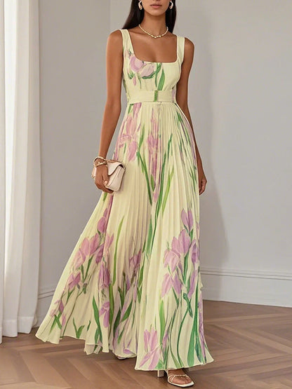 LILA – VESTIDO MAXI ELEGANTE DE FLORES