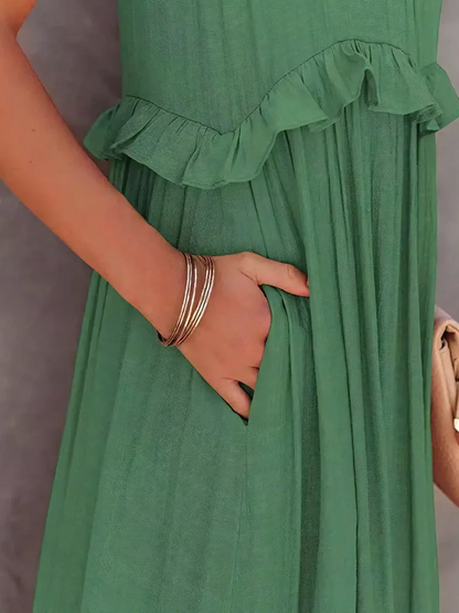 Mabel - Vestido Maxi con Volantes