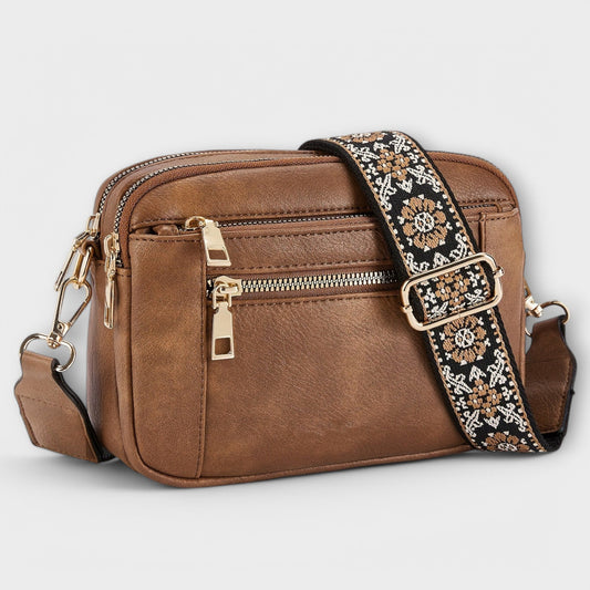 Bolso Cruzado de Cuero PU