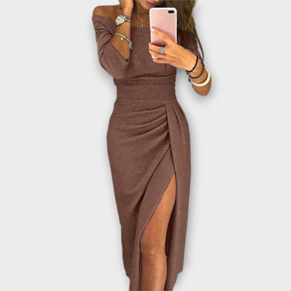 Amelia | Vestido Elegante Off-Shoulder