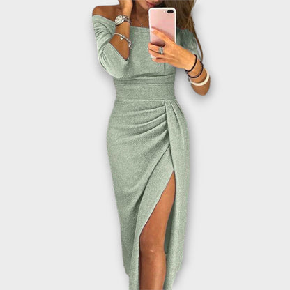 Lena - Vestido Elegante de Hombros Descubiertos