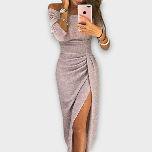 Lena - Vestido Elegante de Hombros Descubiertos
