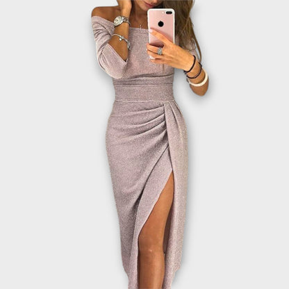 Amelia | Vestido Elegante Off-Shoulder