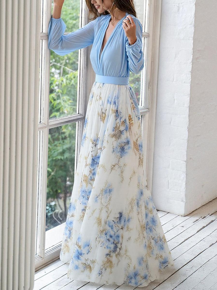 Harper™ | Vestido Maxi de Impresión Floral Deslumbrante
